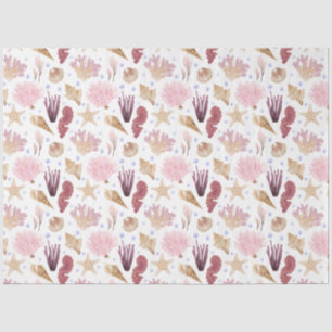 Papier de soie design série Vie marine 15