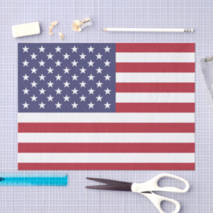 Papier de soie drapeau américain, mode États-Unis
