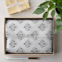 Papier de soie élégant orné pour mariage
