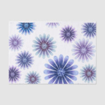 Papier de soie floral lavande
