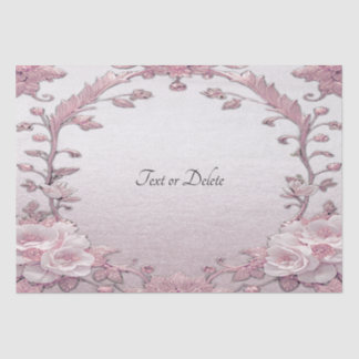 Papier de soie floral rose unique