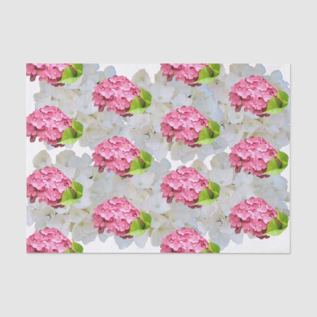 Papier de soie hydrangea rose foncé (Recto)
