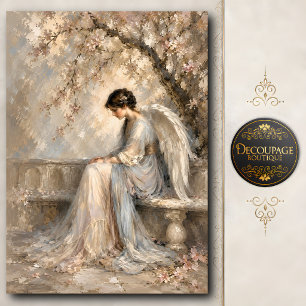 Papier de soie Jardin d'ange aux fleurs de cerisie