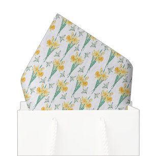 Papier de soie jonquille