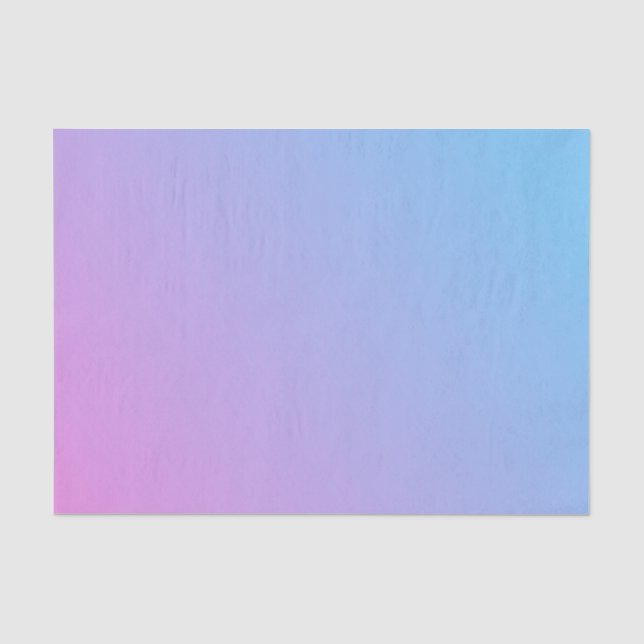 Papier de soie ombré rose à bleu (Recto)