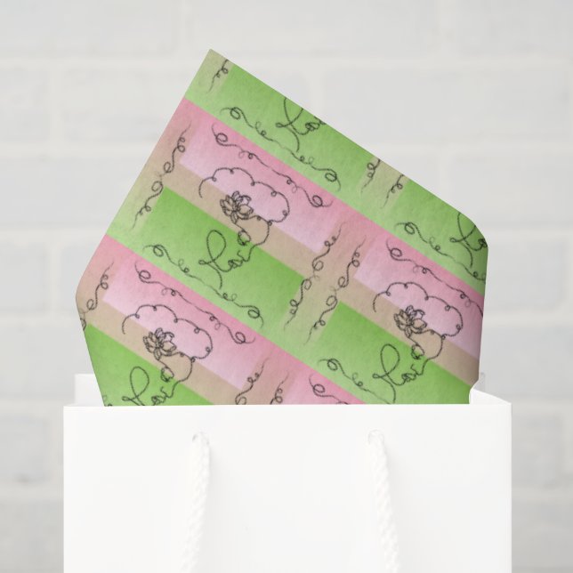 Papier de soie Paeonia Flowing Beauty (Sac cadeau)