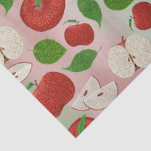 Papier de soie Pomme Rouge, Impression de pomme mi