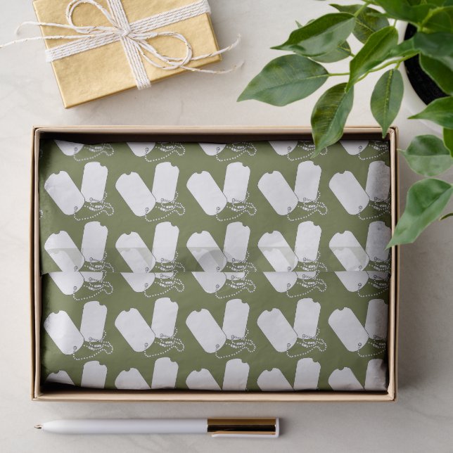 Papier de soie pour fête camouflage GI étiquette d (Cadeau)