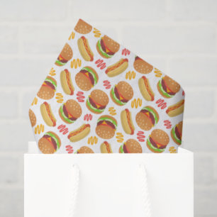 Papier de soie pour hamburgers et hot dogs