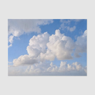 Papier de soie pour photographie de nuages dans le