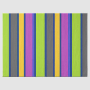 Papier de soie rayé coloré