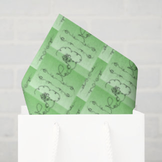 Papier de soie Sage Flowing Beauty