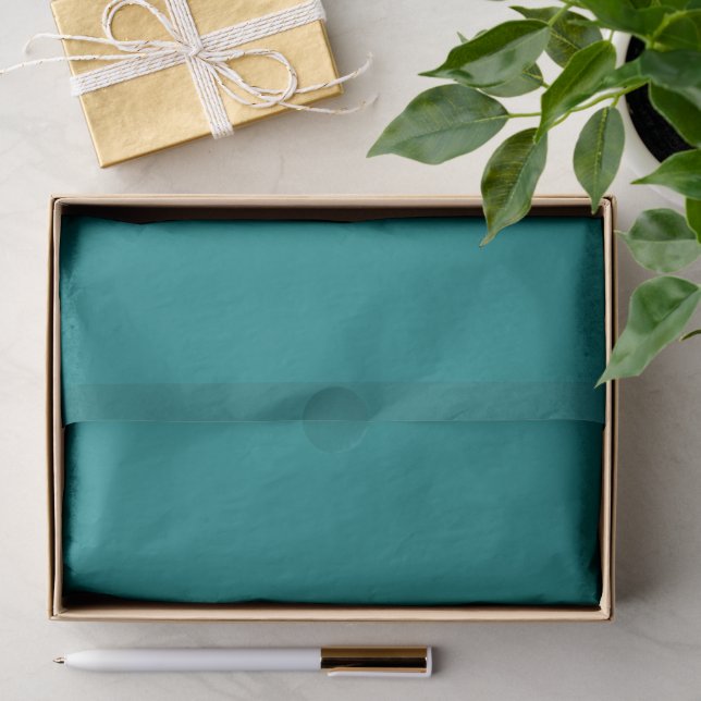 Papier de soie sarcelle (Cadeau)