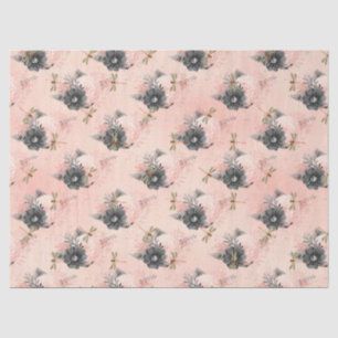 Papier de soie série libellules vintage modèle 4
