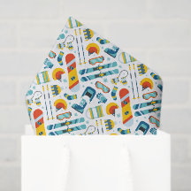 Papier de soie Ski, découpage Snowboard
