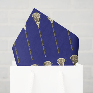 Papier de soie sportif bleu Lacrosse
