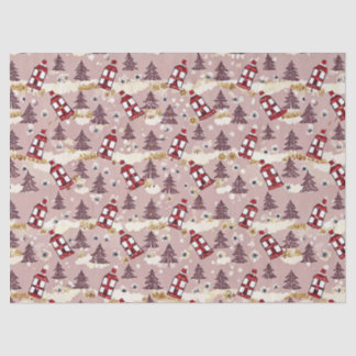 Papier de soie Village Cozy Winter