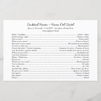 Papier Début de la conversation de l'heure du cocktail bi
