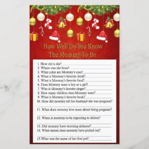 Papier Décor de Noël à quel point connaissez-vous le jeu