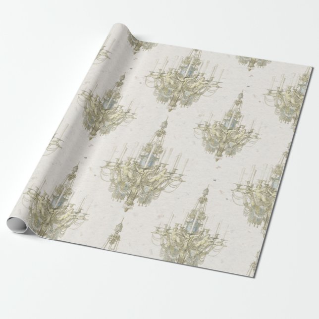 Papier Découpage / Enveloppe cadeau de lustre anti (Déroulé)
