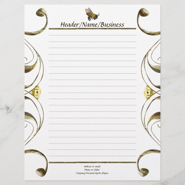 Papier Défiler Miel Bee Linked (Devant)