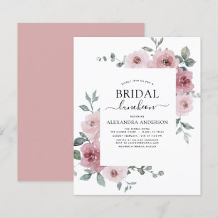 Papier Déjeuner budget Dusty Rose Fête des mariées rose