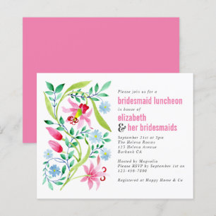 Papier Déjeuner d'affaires rose floral