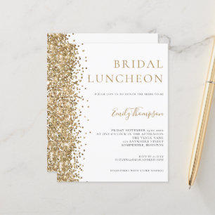 Papier Déjeuner nuptial Budget Parties scintillant or Inv