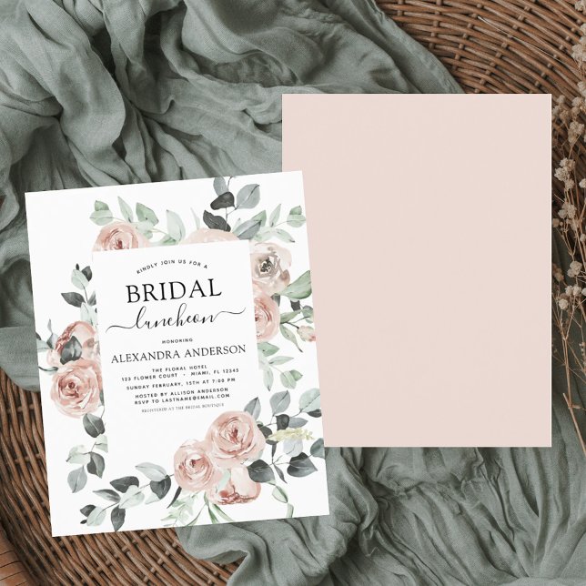 Papier Déjeuner sur la Fête des mariées rose Dusty Budget (Créateur téléchargé)