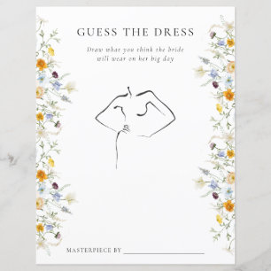 Papier Délicat Fleur sauvage Devine Le Jeu De Robe