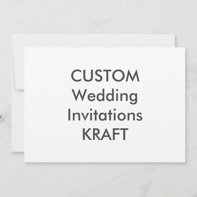 PAPIER D'EMBALLAGE 100lb 7" x 5" invitations de (Devant)