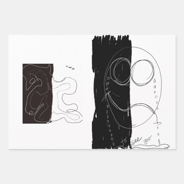 Papier d'emballage à impression double (Devant)