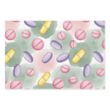Papier d'emballage à plumes Boho de pharmacien pil