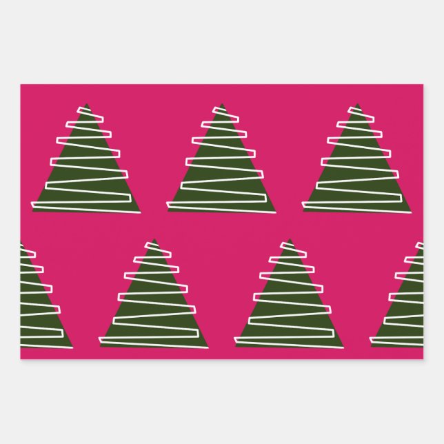 Papier d'emballage Abstrait pour sapin de Noël (Devant)