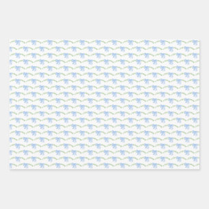 papier d'emballage bleu arcs d'aquarelle