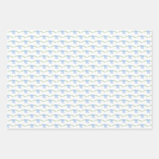 papier d'emballage bleu arcs d'aquarelle