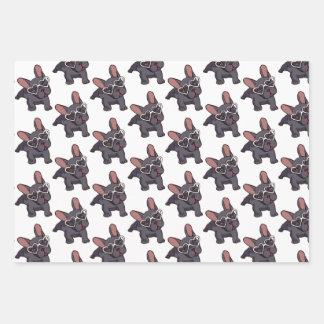papier d'emballage bulldog français.