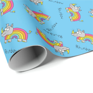 Papier d'emballage cadeau d'arc-en-ciel de
