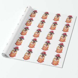 Papier d'emballage cadeau de joyeux anniversaire