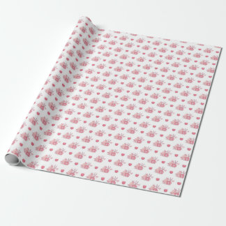 Papier d'emballage cadeau de la Saint-Valentin