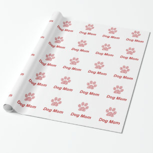 Papier d'emballage cadeau de maman de chien