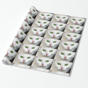 Papier d'emballage cadeau "de yeux verts"