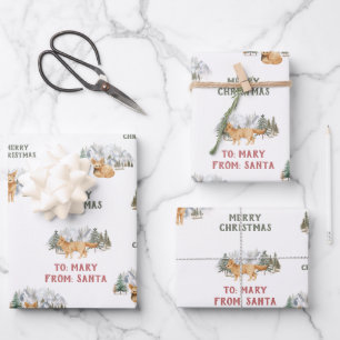 Papier d'emballage cadeau personnalisé Fennec Fox