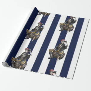 papier d'emballage cadeau pirate