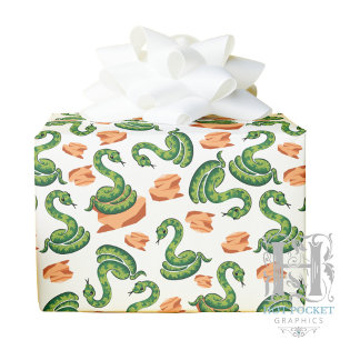 Papier d'emballage cadeau pour amateur de serpents