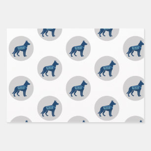 Papier d'emballage cadeau pour K9 de la police