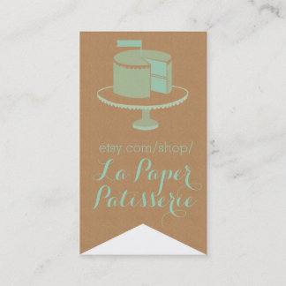 Papier d'emballage, carte de visite de Drapeau-Cut