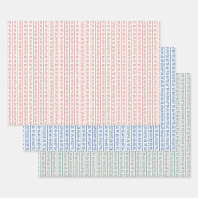 Papier d'emballage chintz (Lot)