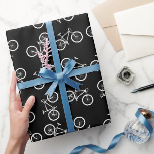 Papier d'emballage cyclisme, emballage cadeau vélo