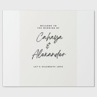 Papier d'emballage de cadeau de mariage